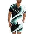 thumbnail image 1 of Mens Camisas de Manga Larga Casual Elegante Cuadrado Girar Hacia Abajo Cuello Botón Blusa, Verano de Spandex, 1 of 5