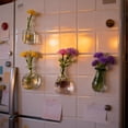 thumbnail image 3 of Ke1Clo Mini Ceramic Vase Fridge Magnet, Refrigerator Magnets with Artificial Flowers Secure Magnetic Attachment, Small Decorative Vase for Kitchen Dormitory Desktop Dining, 3 of 6