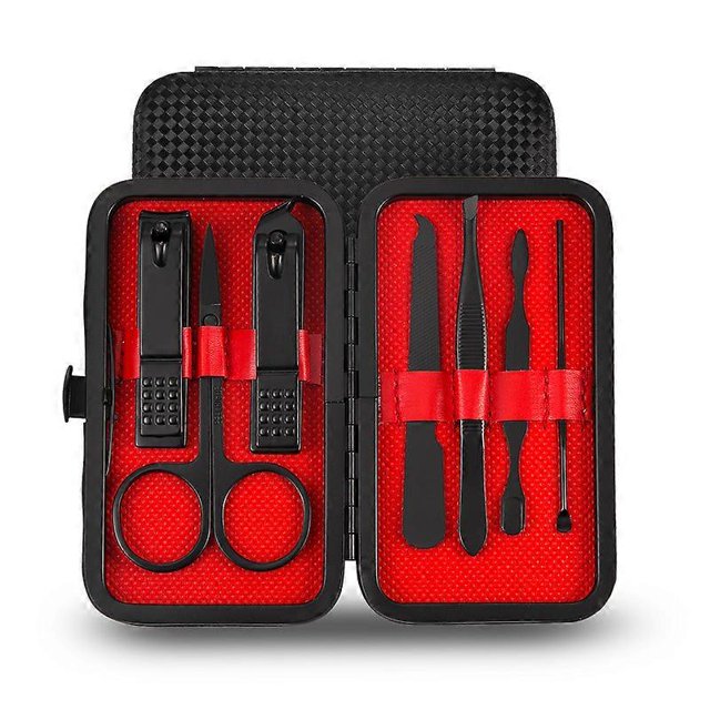 Juego de 7 Cortaúñas shaofei de Acero Inoxidable para Manicura y Pedicura