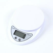 RENACLIPY Baking Scale with Accurate Weighing, Tare Function, Large LCD Display, White Kitchen Scale