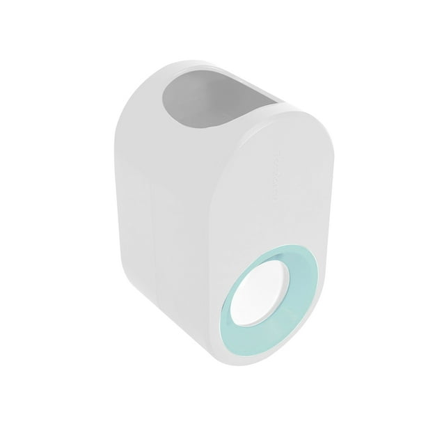 Dispensador de pasta de dientes Exprimidor automático de pasta de dientes Soporte para cepillo de dientes montado en la pared para baño, color blanco Advancent HA003111-01B