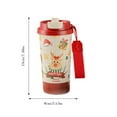 thumbnail image 3 of 316 Stainless Steel Coffee Cup for Christmas Gifts, 500ml Double-Wall Insulated Travel Mug, Leak-Proof Flip Lid for Hot & Cold Drinks, 3 of 8