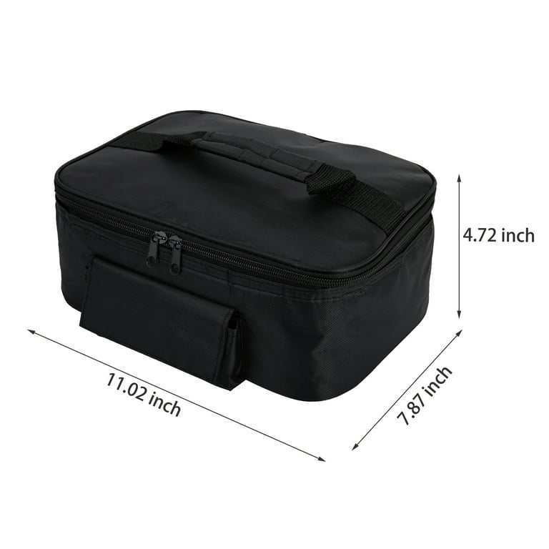 Zone Tech Food Heating Lunch Box - Insulated Warmer & Heater Black Lunch  Box for Meals Reheating & Food Cooking -Picnics, Travelling, Office &  Camping
