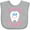 AC-Heather Grey, variant on Inktastic I Got My 1st Tooth Girls Baby Bib