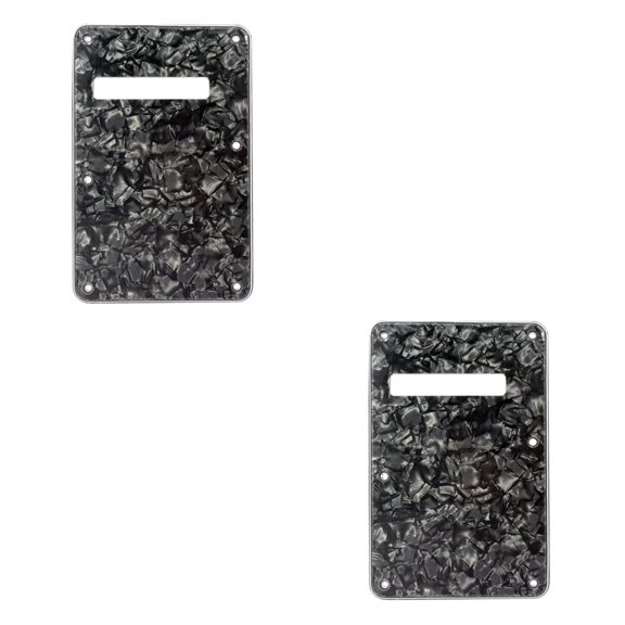 Placa posterior de guitarra Matsuzay 2 piezas estilo moderno PVC Perla Negra