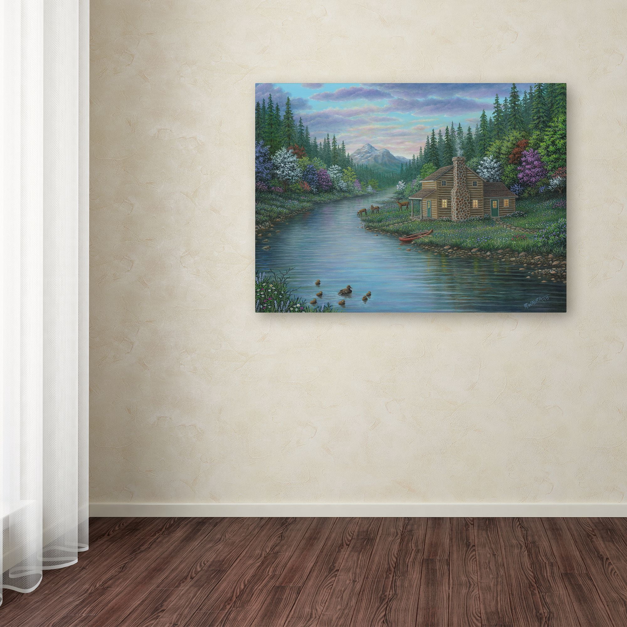 Trademark Fine Art 'The Cabin' Canvas Art by Robert Wavra