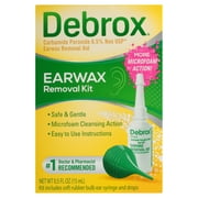 Debrox Earwax Removal Kit, Bulb Syringe and Ear Drops with Carbamide Peroxide, 0.5 Fl Oz