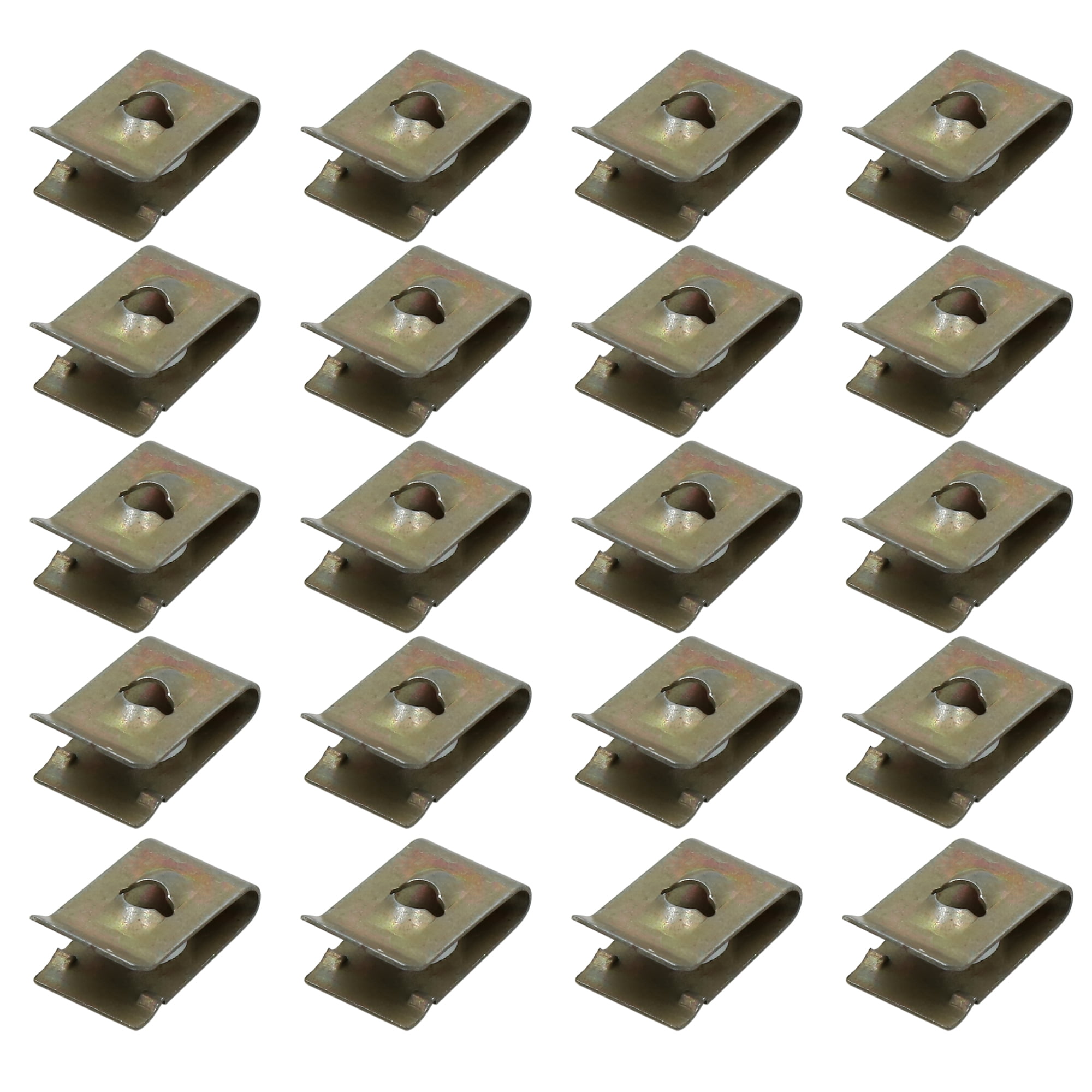 20pcs Metal Car Bumper Fender License Plate Trim Panel Fixed Rivets