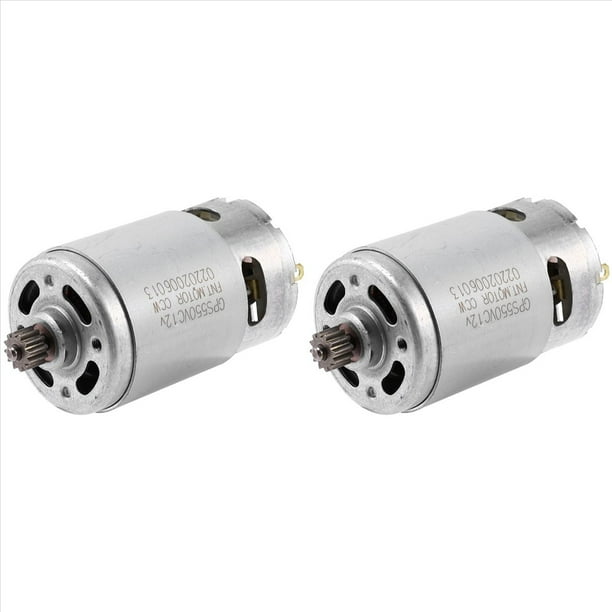 2X RS550 12V DC Motor DIY Kit de Herramientas Eléctricas con 12 Dientes de Dos Velocidades Y Caja de Cambios de Alto Par para Destornillador Eléctrico
