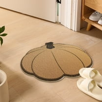 Sunshinehomely Halloween Bathroom Rug, Halloween Door Mat, Non Slip Washable Welcome Door Mat, Fall Thanksgiving Kitchen Rugs, Halloween Pumpkin Floor Mat for Living Room Bedroom Home Decor