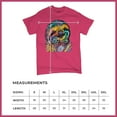 thumbnail image 5 of Tee Hunt Dean Russo Cute Lazy Sloth T-Shirt Funny Wild Life Colorful Men's Tee, Hot Pink, Large, 5 of 5