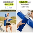 thumbnail image 3 of PASAMIC 7ft Portable Umbrella with Stand, UPF 50+ Sports Sun Shade Umbrella with Carry Bag, Hook & Cup Holders, Adjustable Instant Sun Protection for Sports, Beach, Fishing, Royal Blue, 3 of 14