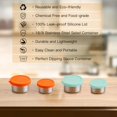 thumbnail image 5 of EcoNesxp Pieces salad dressing container stainless steel condiment container 4 oz 4 pieces salad dressing container baby food dessert oz, 5 of 5
