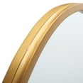 thumbnail image 4 of SAFAVIEH Vaiani 33.8 in. x 28.8 in. Geometric Round Mirror, Gold/Black, 4 of 5