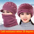 thumbnail image 4 of Gorro Térmico, Gorro De Punto De Invierno, Bufanda, Gorro Grueso A Prueba De Viento, Gorro De Punto, Conjunto De Bufanda, Artesanía Superior Jadeshay A, 4 of 4