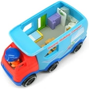 Kiddieland: Light & Sound: Activity Happy Camper - Motorized Toy Vehicle, Auto-Stops, Realistic Engine Revs, Motorhome, Kids & Toddlers Ages 1 yr+