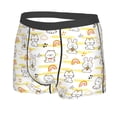 thumbnail image 2 of Wukai Rabbit And Milk Tea Print Men’s Underwear Breathable Boxer Briefs,&nbsp;Moisture Wicking & Breathable-XX-Large, 2 of 7