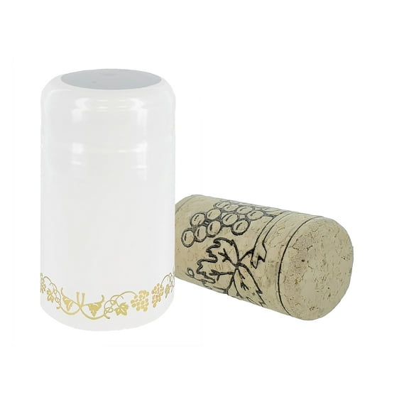Home Brew Ohio Professional Cork-PVC Package (White with Gold Grapes)