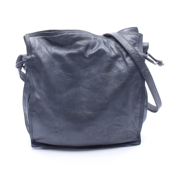 Pre-Owned Loewe Anagram Shoulder Bag/Handbag, Leather, Women's, Navy