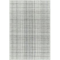 Hauteloom Nissa Wool Living Room, Bedroom Area Rug - Traditional, Transitional - Ivory, Charcoal, Slate Gray - 8' x 10'