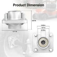 thumbnail image 2 of HLONK Ensemble de Moyeu de Roue avant de Voiturette de Golf 1-PCS Compatible avec 2003-up Club Car DS & Precedent Essence & Electric Golf Carts Remplacement de Roulement de Roue de Voiturette de Club#102357701, 2 of 5