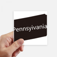 thumbnail image 1 of Pennsylvania USA Map Outline Sticker Square Waterproof Stickers Wallpaper Car Decal, 1 of 1