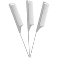 thumbnail image 1 of 3pcs Hair Styling Hair Cutting Comb Rat Tail Hair Combs Parting Teasing Fine Tooth Comb, 1 of 8