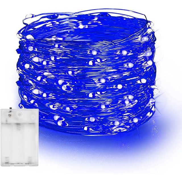 Guirnalda de luces LED de alambre de cobre de 1 m, 2 m, 3 m, 5 m, 10 m, 20 m y 30 m para decoración navideña, para árbol de Navidad, bodas y fiestas