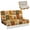 Autumn Pumpkin Plaid Pattern, variant on CHAQLIN Beach Themed Starfish & Seashell Print Seat & Backrest Covers Stretch Suitable for RV Trips, RV Couch Covers Fit for Jackknife Sleeper Sofas