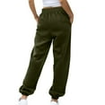 thumbnail image 3 of JIUKE Sweatpants for Women High Wasited Joggers with Pockets Drawstring Athletic Baggy Lounge Trousers, 3 of 6