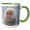 Green/White, variant on 3drose, Snow Monkeys, Nagano, Japan., 11oz Mug