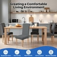 thumbnail image 2 of High Stretch Chair Covers for Dining Chairs, Removable Washable Dining Chair Covers Set of 6, Soft Seat Covers Chairs Protectors for Home Kitchen Party Hotel Restaurant Banquet, Grey, 2 of 9