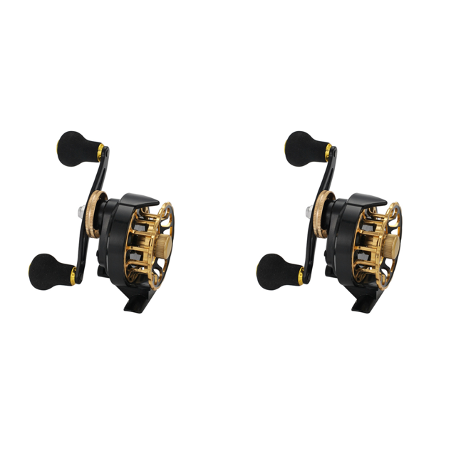 3 6/1 6 + 1 Rodamiento Metal Invierno Hielo Pesca Carretes Balsa Carrete Pesca (derecha)