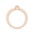 thumbnail image 5 of 1/10 CT Round Cut Natural White Diamond Solitaire Engagement Wedding Ring In 14K Rose Gold Plated 925 Sterling Silver (Color: I-J, Clarity: I2-I3, 0.10 Cttw) -4, 5 of 7