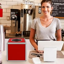 TOYMYTOY Premium Red Raffle Box Large Capacity for Celebrations and Fundraising