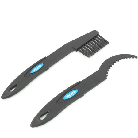 2 in 1 Black Plastic Cleaning Cleaner Bicycle Bike Chain Brush