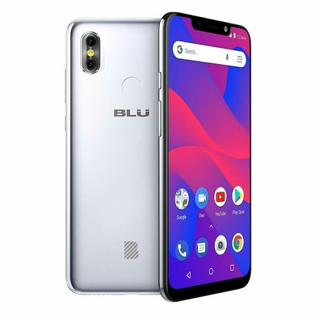 BLU R2 Plus 2019-6.2? HD+ Display Smartphone, 16GB+2GB RAM ?Silver