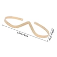 thumbnail image 2 of SOPOTUTU Iron Metal V Shaped Arm Bracelet Golden Adjustable Opening Minimalist Arm Jewelry, 2 of 8