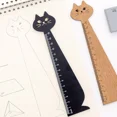 thumbnail image 5 of Cat Ruler Kawaii Accessories Cute Ruler Novelty Stationery Patchwork Ruler Cartoon Cute Set of Drafting Rules School Supplies Yellow, 5 of 5