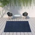 thumbnail image 2 of HomeRoots 479523 8 x 10 ft. Midnight Blue Non Skid Indoor & Outdoor Rectangle Area Rug, 2 of 5