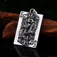 thumbnail image 1 of Nuevo collar con colgante de calavera del rey K de naipes exagerado para hombre, colgante de esqueleto de metal deslizante, accesorios de joyería para fiesta, 1 of 4