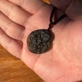 thumbnail image 4 of Moldavite Meteorite Necklace,Raw Czech Meteorite Tektite Necklace,Green, 4 of 7