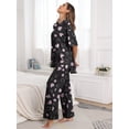 thumbnail image 3 of MINTREUS Valentine's Day Lounge Sets for Women Knit Short Sleeve Tops and Long Pants Soft Comfy Pajamas Set Oversized 2 Piece Outfits S-2X, 3 of 8