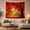 Sunlit Tree, variant on Autumn Forest Footbridge and Stream Tapestry Wall Hanging
