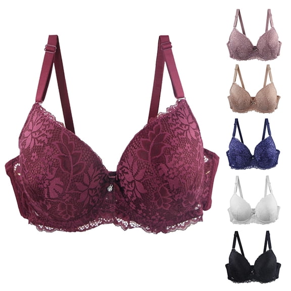 Avtoify Women Plus Size Seamless Push Up Lace Bra Summer Womens Bras Comfortable Breathable Daily