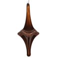 thumbnail image 1 of Vickerman MT194176D 12 in. Mocha Candy Glitter Drop Ornament, 1 of 2