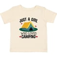 thumbnail image 3 of Inktastic Just a Girl Who Loves Camping Girls Baby T-Shirt, 3 of 5