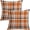 Gold, variant on 2-6PC Fall Plaid Pillow Covers 18x18 Inch Autumn Checkered Decorative Throw Pillows Outdoor Pillowcases Seasonal Holiday Theme Rustic Farmhouse Cushion for Couch Sofa Bed Thanksgiving Home Decor