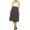 Charcoal, variant on Women's Plus Size A-Line Midi Skirt - Casual Flared Design with High Elastic Waistband