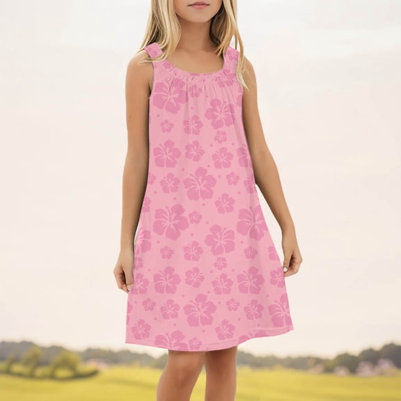 Dresses for Girls Beach Swim Cover Up Summer Sleeveless Tank Kids Outfits